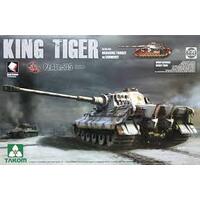 TAKOM 2047S KING TIGER HENSCHEL TURRET WITH ZIMMERIT AND INTERIORPZ.ABT.505 SPECIAL EDITION 1/35 SCALE TANK PLASTIC MODEL KIT