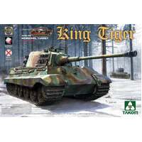 TAKOM 2073S KING TIGER HENSCHEL TURRET WITH INTERIOR WITHOUT ZIMMERIT 1/35 SCALE TANK PLASTIC MODEL KIT