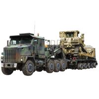 TAKOM 5002 US M10708 & M1000 WITH D9R 70 TON TANK TRANSPORTER WITH BULLDOZER 1:72 PLASTIC MODEL KIT