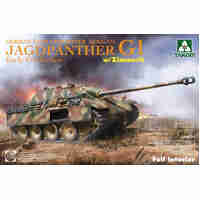 TAKOM 2125 JAGDPANTHER G1 EARLY PRODUCTION GERMAN TANK DESTOYER SD.KFZ 173 WITH ZIMMERIT FULL INTERIOR 1:35 PLASTIC MODEL KIT