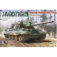 TAKOM 8003 JAGDTIGER PORSCHE PRODUCTION TYPE SD.KFZ.186 1:35 PLASTIC MODEL KIT