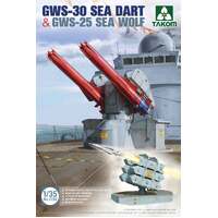 TAKOM 2138 GWS-30 SEA DART AND GWS-25 SEA WOLF 1/35 SCALE MISSILE TURRET PLASTIC MODEL KIT