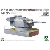 TAKOM 5014 15 CMSK C/28 BATTLESHIP BISMARCK BB II/STB II TURRET 1/72 SCALE PLASTIC MODEL KIT