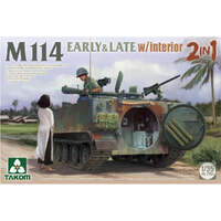 TAKOM 2154 M114 EARLY AND LATE WITH INTERIOR 2 IN 1 1/35 SCALE TANK PLASTIC MODEL KIT