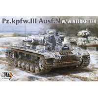 TAKOM BLITZ 8011 PANZERKAMPFWAGEN PZ.KPFW.III AUSF.N TANK WITH WINTERKETTEN 1/35 SCALE PLATIC MODEL KIT