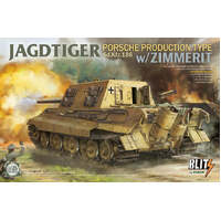 TAKOM 8012 JADTIGER PORSCHE PRODUCTION TYPE SD.KFZ.186 WITH ZIMMERIT 1/35 SCALE PLASTIC MODEL TANK