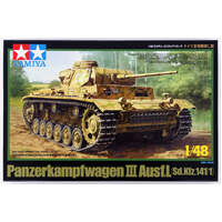 TAMIYA 32524 PANZERKAMPFWAGEN III AUSF. L 1/48 SCALE PLASTIC MODEL KIT