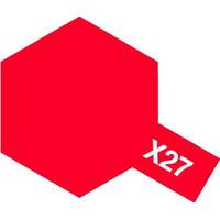 TAMIYA X-27 ENAMEL CLEAR RED PAINT 10ML