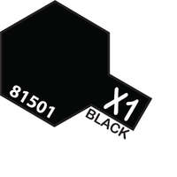 TAMIYA X-1 ACRYLIC MINI BLACK PAINT 10ML