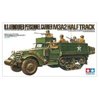 TAMIYA 35070 U.S ARMOURED PERSONNEL CARRIER M3A2 HALF TRACK 1:35 SCALE PLASTIC MODEL KIT