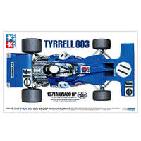 TAMIYA 12054 TYRELL 003 1971 MONACO GP 1/12 SCALE CAR PLASTIC MODEL KIT