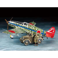 TAMIYA 25203 KI-61-ID HIEN AND 4X4 KUROGANE 1:48 SCALE PLASTIC MODEL PLANE KIT