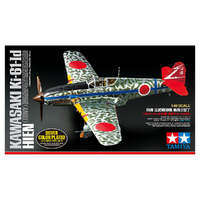 TAMIYA 25424 KAWASAKI KI-61-ID HIEN TONY WITH COLOR PLATED WITH CAMO DECALS 1/48 SCALE PLASTIC MODEL KIT