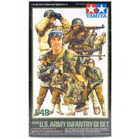 TAMIYA 32513  WWII U.S. ARMY  INFANTRY GI SET 1:48 SCALE PLASTIC MODEL KIT