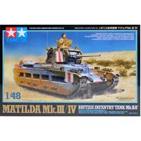 TAMIYA 32572 MATILDA MK.III/IV BRITISH INFANTRY TANK MODEL TANK 1/48