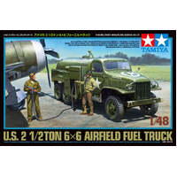 TAMIYA 32579 U.S. 2 1/2 TON 6X6 AIRFIELD FUEL TRUCK 1/48 SCALE VEHICLE PLASTIC MODEL KIT