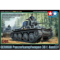 TAMIYA 32583 - MILITARY MINIATURE SERIES NO.83 -  GERMAN PANZERKAMPFWAGEN 38 (T) AUSF.E/F 1:48 SCALE PLASTIC MODEL TANK