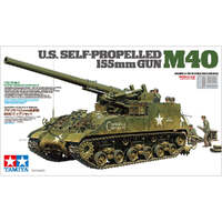 TAMIYA 35351 US SELF PROPELLED 155 MM GUN M40 TANK 1/35 SCALE PLASTIC MODEL KIT