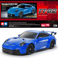 TAMIYA 47496 TT-02 CHASSIS PORSCHE 911 GT3 (992) 1/10 SCALE R/C 4WD KIT ELECTRONICS REQUIRED