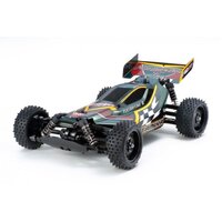 TAMIYA 57988 4X4 OFF-ROAD BUGGY TT-02B CHASSIS WITH PLASMA EDGE II BODY PAINTED IRIDESCENT PURPLE AND GREEN SEMI ASSEMBLED SERIES FIRST TRY RC KIT