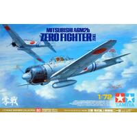 TAMIYA 60780 MITSUBISHI A6M2B ZERO FIGHTER 1/72 SCALE PLASTIC MODEL KIT FIGHTER