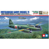 TAMIYA 61110 MITSUBISHI G4M1 MODEL 11 ADMIRAL YAMAMOTO TRANSPORT WITH 17 FIGURES 1/48 SCALE  PLASTIC MODEL KIT