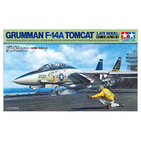 TAMIYA 61122 GRUMMAN F-14A TOMCAT LATE MODEL CARRIER LAUNCH SET 1/48 SCALE PLASTIC MODEL KIT