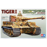 TAMIYA 35146 TIGER 1 PANZERKAMPFWAGEN VI Sd.Kfz.181 AUSFUHRUNG E LATE VERSION 1/35 PLASTIC MODEL TANK KIT