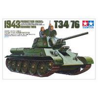 TAMIYA 35059 RUSSIAN T34/76 1943 PRODUCTION MODEL 1/35 SCALE PLASTIC MODEL KIT TANK