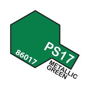 TAMIYA PS-17 PC SPRAY MET GREEN 100ML SPRAY PAINT