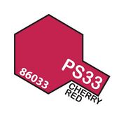 TAMIYA PS-33 CHERRY RED POLYCARBONATE AEROSOL SPRAY PAINT 100ML