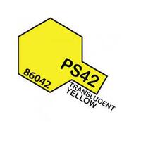 TAMIYA PS-42 TRANSLUCENT YELLOW POLYCARBONATE AEROSOL SPRAY PAINT 100ML