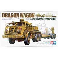 TAMIYA 35230 DRAGON WAGON U.S.40 TON TANK TRANSPORTER MODEL TRUCK 1/35