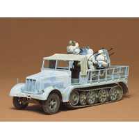 TAMIYA 35050 GERMAN 8 TON SEMI TRACK 20MM FLAKVIERLING  SD.KFZ7/1 1/35 SCALE  PLASTIC MODEL KIT