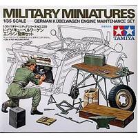 TAMIYA 35220 GERMAN KUBELWAGEN ENGINE MAINTENANCE SET MODEL FIGURES 1/35