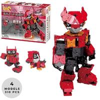 LAQ BUILDUP ROBOT - ALEX 4 MODEL BUILDING BLOCK KIT 310 PIECE