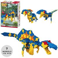 LAQ DINOSAUR WORLD - SPINOSAURUS 7 MODEL BUILDING BLOCK KIT 175 PIECES