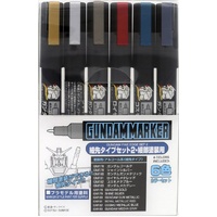 MR HOBBY GMS-126 GUNDAM FINE EDGE SET 2 INCLUDES 6 MARKERS