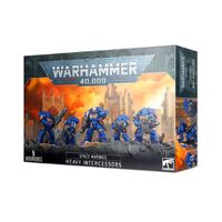 WARHAMMER 40000 48-95 SPACE MARINES HEAVY INTERCESSORS INCLUDES 5 MINIATURES