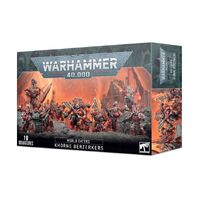 WARHAMMER 40,000 - 43-10 WORLD EATERS KHORNE BERZERKERS INCLUDES 10 MINIATURES