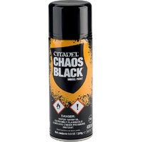 CITADEL COLOUR 62-02 CHAOS BLACK 400ML SPRAY PAINT