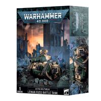 WARHAMMER 40,000 47-06  ASTRA MILITARUM LEMAN RUSS BATTLE TANK INCLUDES 1 MINIATURE