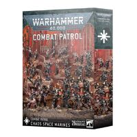 WARHAMMER 40000 43-20 COMBAT PATROL CHAOS SPACE MARINES INCLUDES 26 MINIATURES