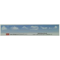 PECO SKP03 SKY AND CLOUDS SCENIC BACKGROUND 3 SHEET SET