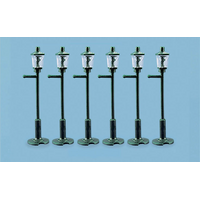 PECO MODELSCENE 5004 GAS LAMP POSTS (8) OO/HO