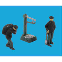 PECO 5029 MODEL SCENE COALMAN AND SCALES 00 OR HO GAUGE