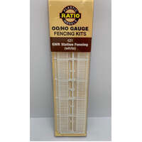 PECO RATIO 421 GWR STATION FENCING IN WHITE OO/HO GAUGE FENCING KIT