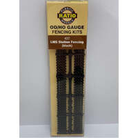 PECO 427 LMS STATION FENCING IN BLACK OO/HO GAUGE FENCING KIT