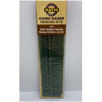 PECO 430 GWR STATION FENCING RAMPS AND GATES IN GREEN OO/HO GAUGE FENCING KIT