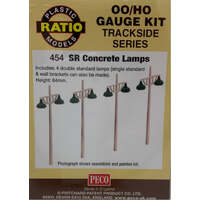 PECO 454 SR CONCRETE LAMPS OO/HO GAUGE TRACKSIDE SERIES KIT